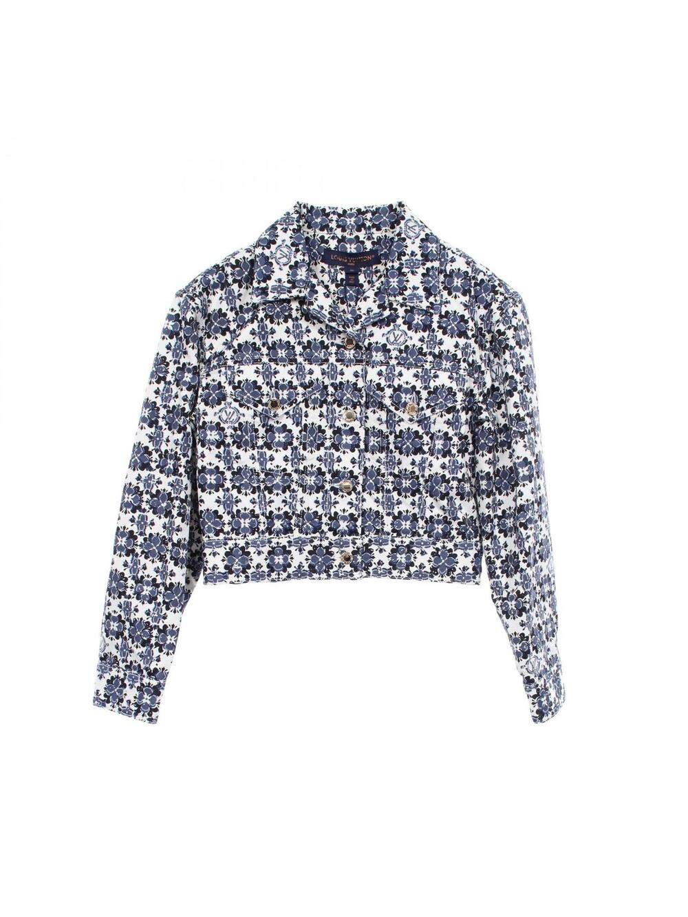 Louis Vuitton Flower Denim Jacket #340299L12B